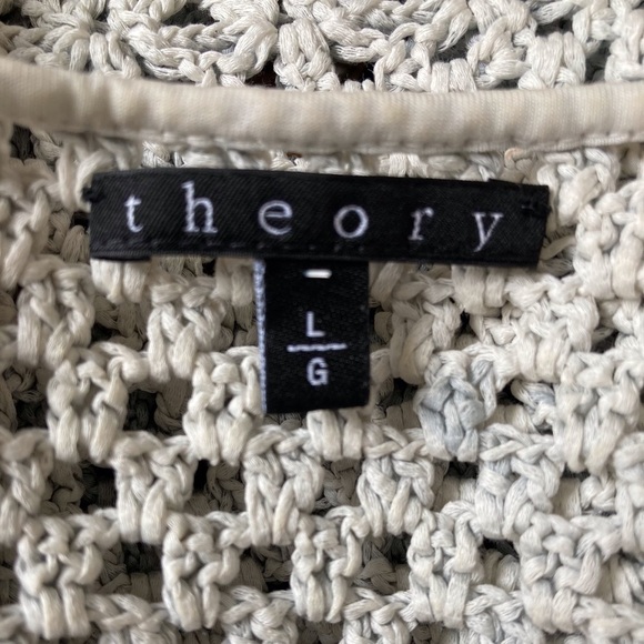 Theory Dakin Arabis Crochet Knit Tank Top - Picture 5 of 8